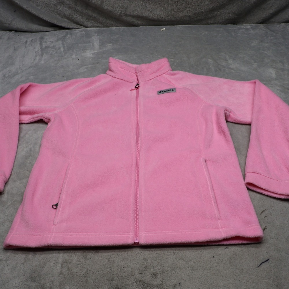Columbia Jacket Girls XL 18/20 Pink‎ Benton Springs Fleece Full Zip Outdoors